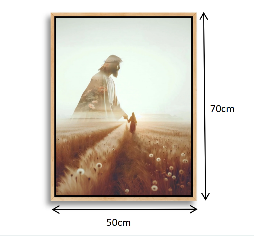 Mountain Cross Faith Canvas Wall Art