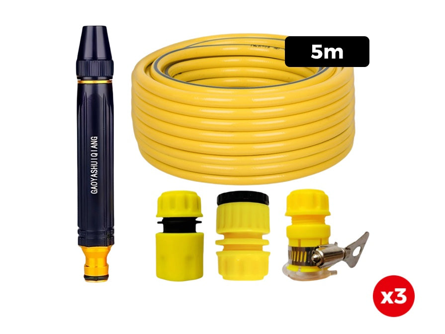 ⏳Time-Limited Special⏰Home high-pressure car wash water gun with booster nozzle and hose, a must-have for watering plants and vegetables, and car washing.1