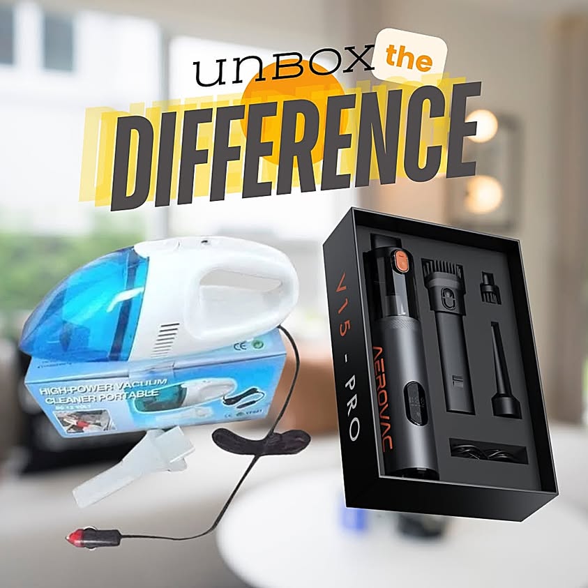 Aerovac V15-Pro Portable Car Vacuum Cleaner