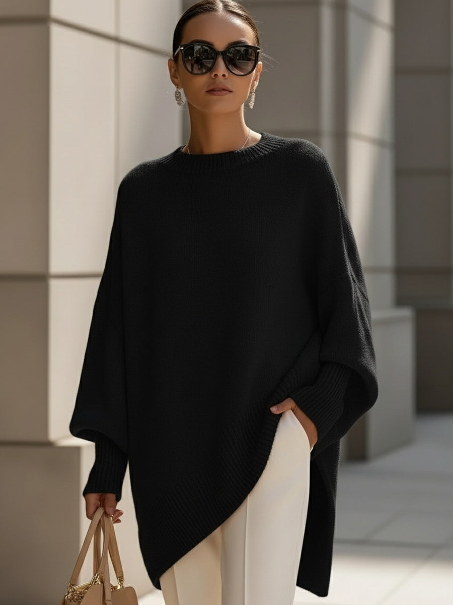 Sophisticated Wool Blend Sweater - Versatile & Comfortable